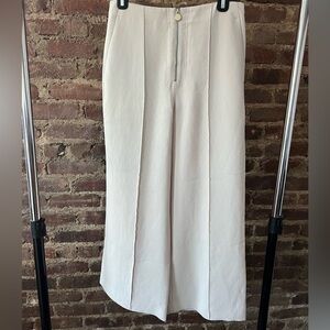 Aritzia Wilfred Dusty Pink Wide-Leg Trousers